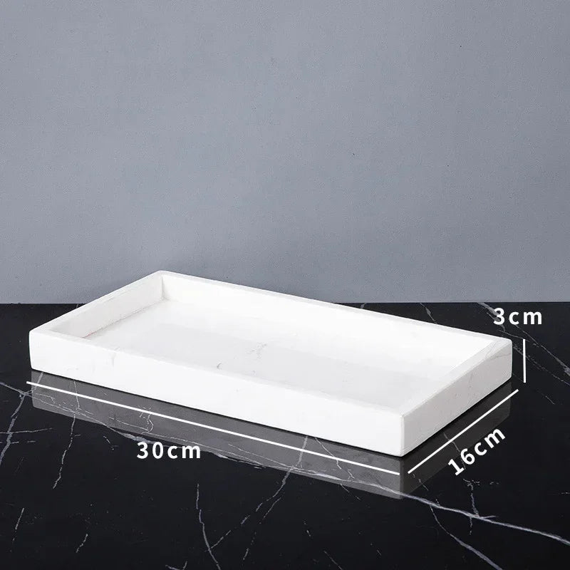 ensemble accessoires salle bain marbre blanc doré distributeur savon porte brosse savon