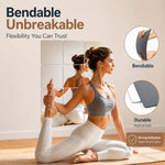 miroirs autocollants argentés modernes petits miroirs coller lisses opaques pack murs