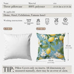 taies d'oreiller polyester citron vintage naturel fleurs blanches couleurs vives décoration maison jacinthe