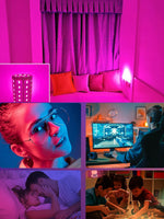 ampoule led transparente moderne e14 e27 cuivre argent carrés blancs vacances