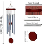 cloche vent moderne cloches argentées rouges pendentif hexagonal fixations ventilation intérieureextérieur