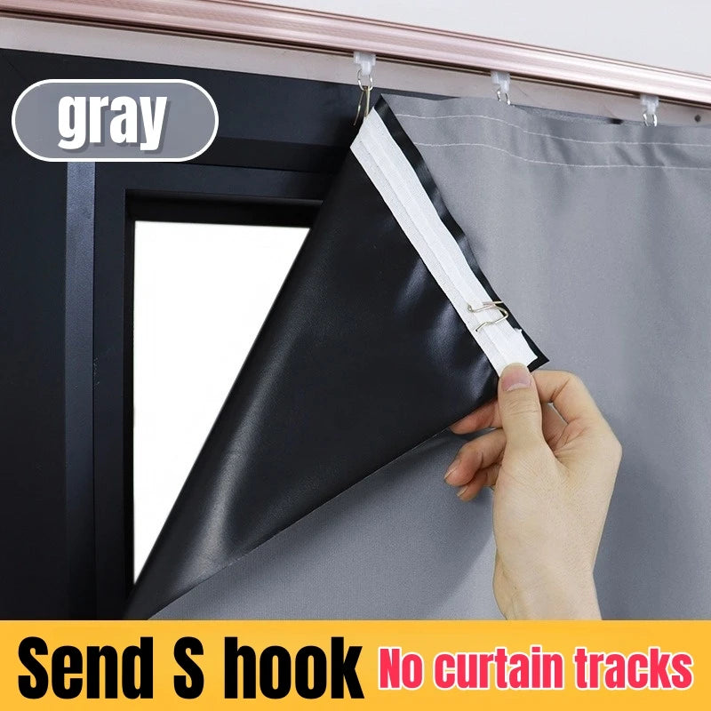 rideaux modernes opaques tissu texturé beige noir fenêtre maison bureauStores romainsPolyesterS hooks