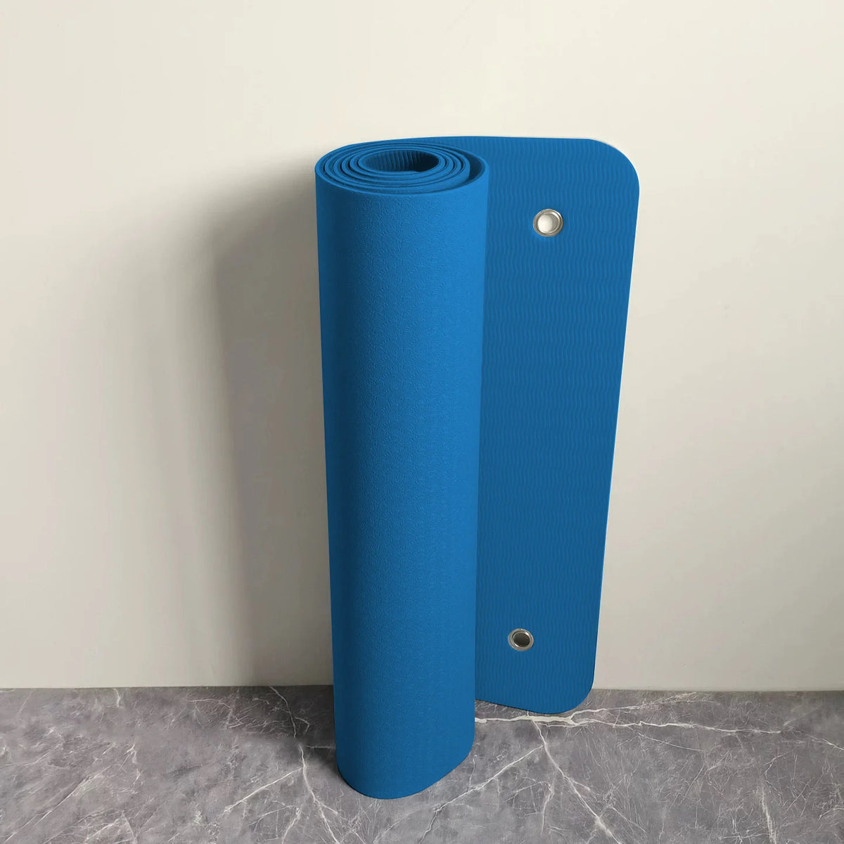 tapis yoga bleu rose vert rayures horizontales antidérapant pu naturel moderne yoga fitness