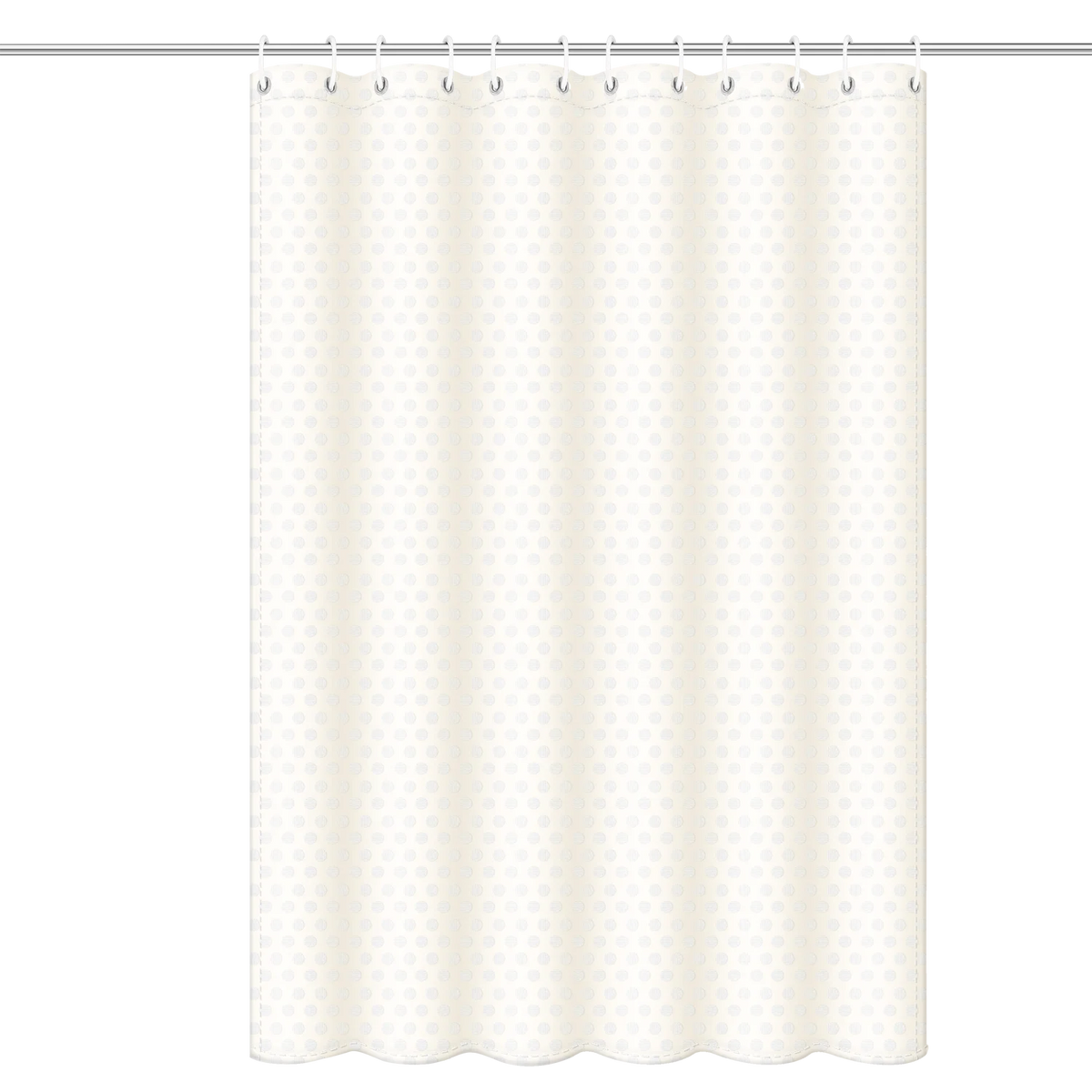 rideau douche moderne polyester gaufre blanc beige gris opalescent ourlet lesté 90x180cm 120x180cm