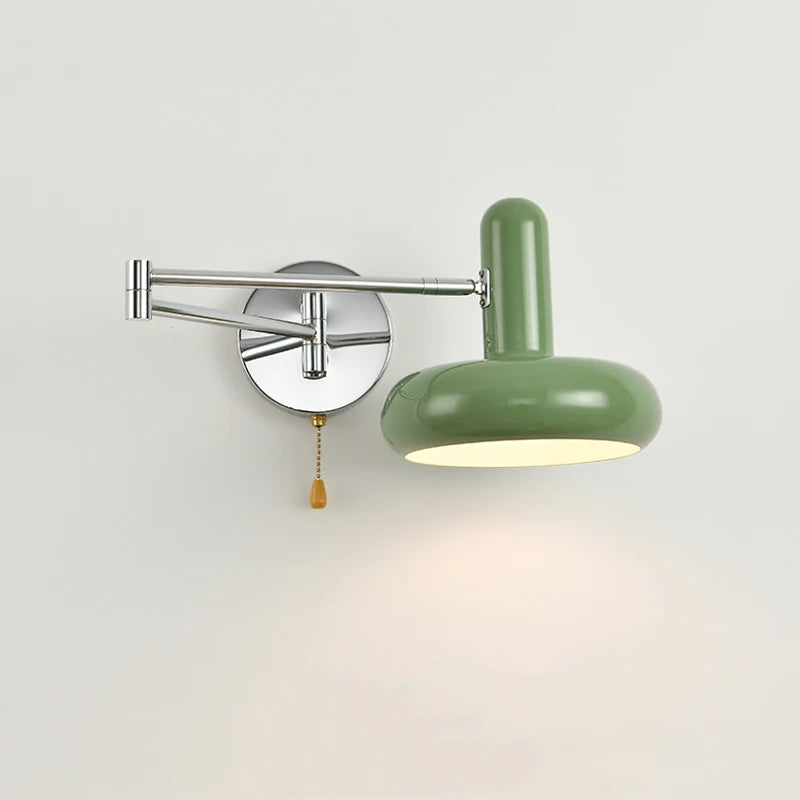 lampe murale articulée blanc vert moderne interrupteur vis fixations