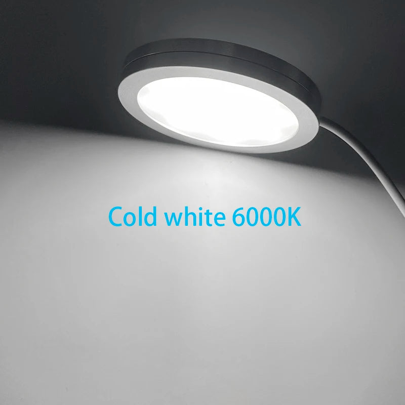 lampe led 3w blanc argent moderne interrupteur câble usb 5v clips 240lm 120deg