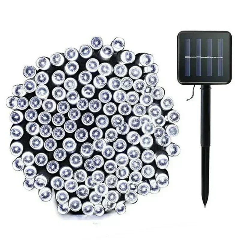guirlande lumineuse solaire extérieure ip65 led multicolore décoration patio jardin fête