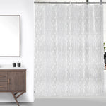 rideau douche transparent moderne aimants lestés blanc gris rose