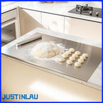 planche découper acier inoxydable moderne 50cm préparation cuisine minimaliste