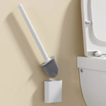 brosse wc silicone gris blanc moderne support mural facile nettoyer respectueux environnement durable bristles