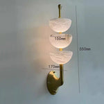 lampe murale moderne marbre blanc noir doré éclairage cuisine chambre coucher salle manger led