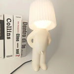 lampe table décorative abat jour plissé blanc crème jaune moderne chambre coucher led semi