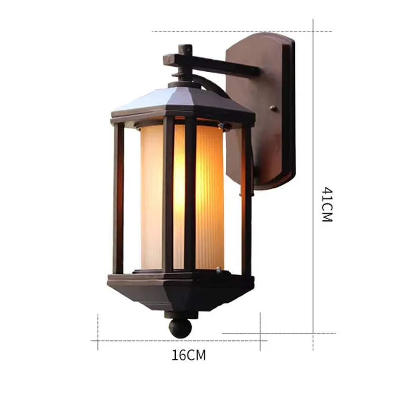 lampe murale noire classique transparente extérieur murale hydrofuge voltage 85265V