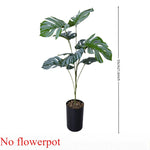 décoration intérieure plante artificielle feuilles monstera vertes grandes modernes 52cm 20pouces