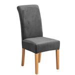 Housse chaise velours jaune doré élastique moderne protection meuble Jaune Doré