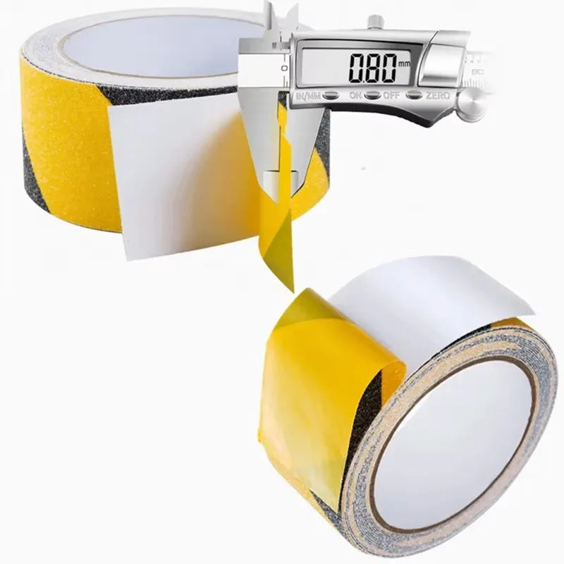 ruban adhésif antidérapant texturé noir jaune gris transparent escaliers étagères utilitaire