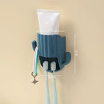 porte brosses dents moderne adhésif cactus vert rose bleu chambre salle bain