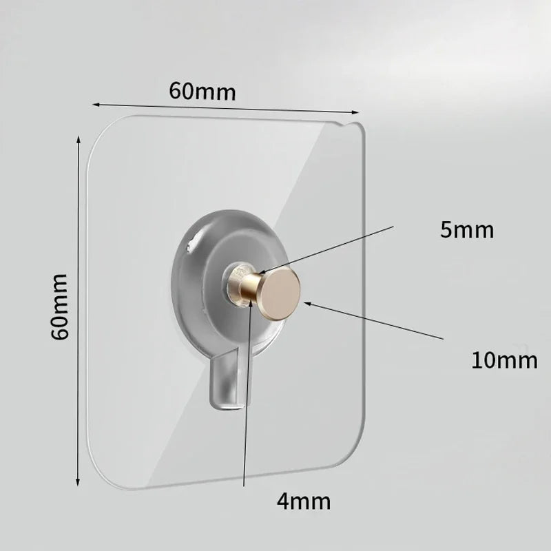 porte gobelets adhésifs transparents modernes minimalistes 60x60mm 10pcs 20pcs 30pcs 45pcs 50pcs variété