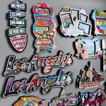 aimant réfrigérateur décoration voyage monuments américains villes californie souvenir magnetique pvc souple graphique