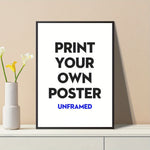 affiche personnalisée minimaliste texte noir opacité papier imprimé blanc portrait livre cadeau famille amis