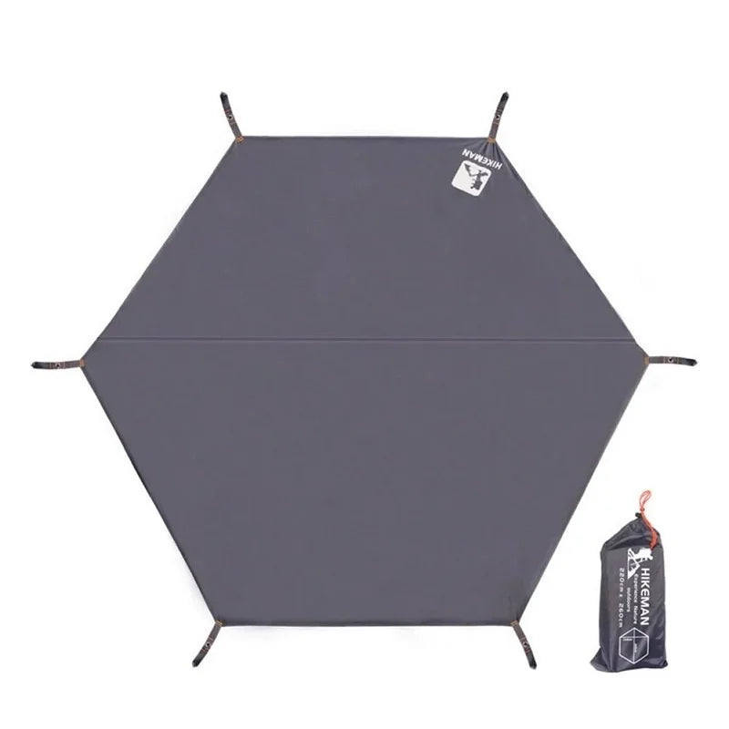 tapis sol imperméable oxford 210d gris moderne sac rangement camping ultraléger