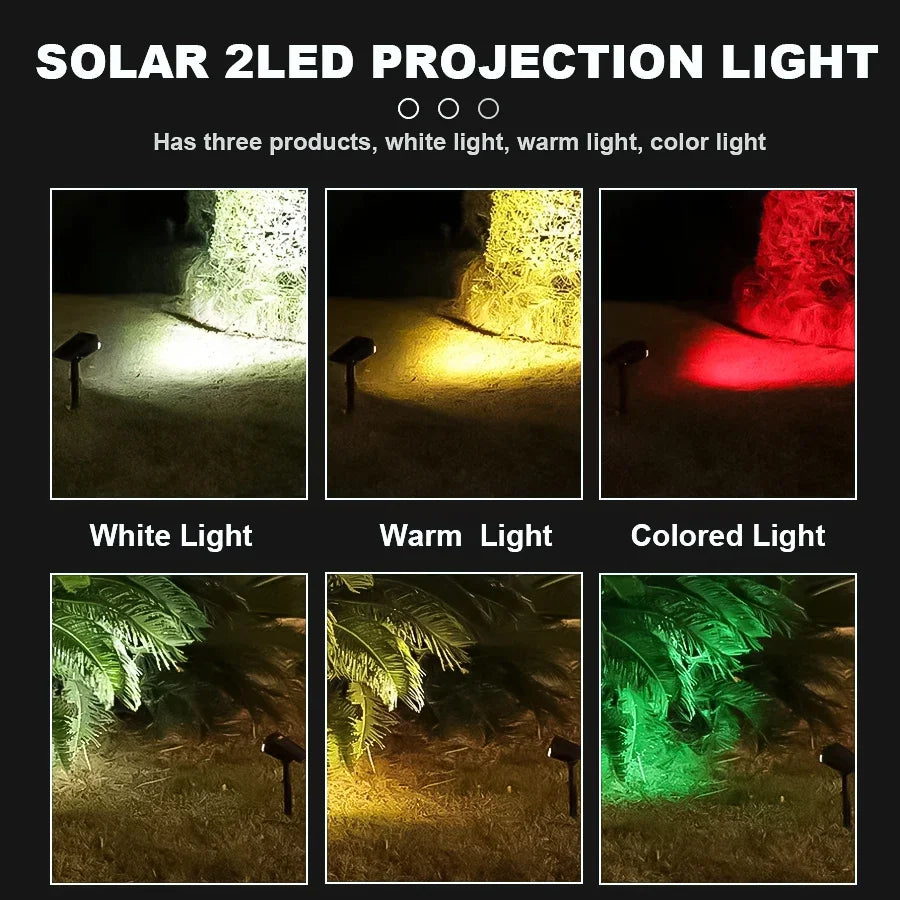 projecteur solaire jardin led rgb étanche ip65 moderne noir fixations oeilletsextérieur lumière