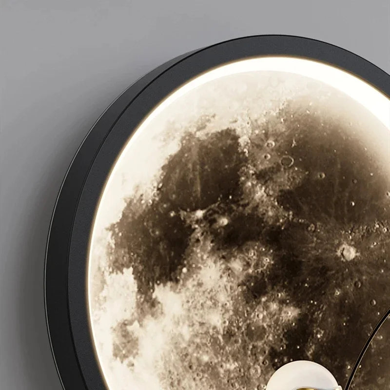 lampe murale astronaute lune étoiles chambre enfant moderne