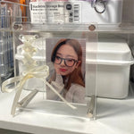 cadre photo moderne transparent clips photo affiche carte postale support cd kpop decoration chambre