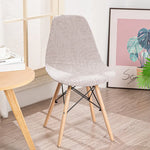 housse chaise moderne feuilles vert élastique antidérapante coussin polyester durable chambre restaurant mariage banquet
