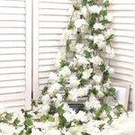 guirlande fleurs artificielles cerises rose clair décor mariage romantiqueintérieur festive