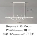 lumière suspendue moderne abstraite 100cm 120cm noir blanc doré minimaliste