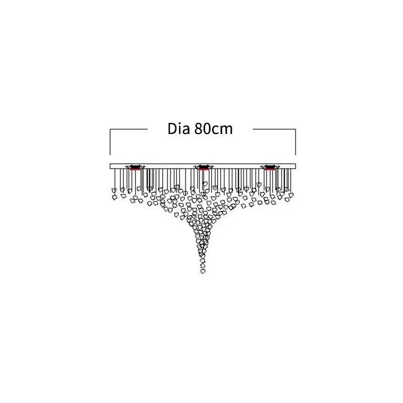 lustre led moderne élégant pierres doré blanc vert bleu noir