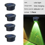 lampes solaires led extérieures décoratives modernes couleur noir jaune rouge bleu vert violet fixations