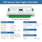 contrôleur lumière escalier détecteur mouvement bande led rgb ic 12v moderne technologique