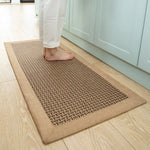 tapis cuisine beige gris antidérapant chenille moderne jute lavable sol intérieur