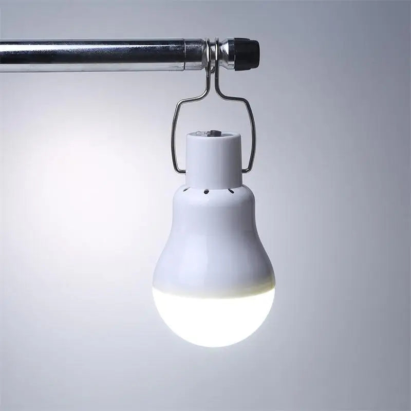 lampe solaire extérieure led moderne étanche blanc ip55 crochet industrielle camping jardin