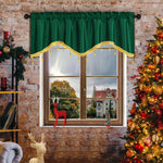 rideau fenêtre polyester noir simple classique 132x45cm opaque rouge vert jaune gris
