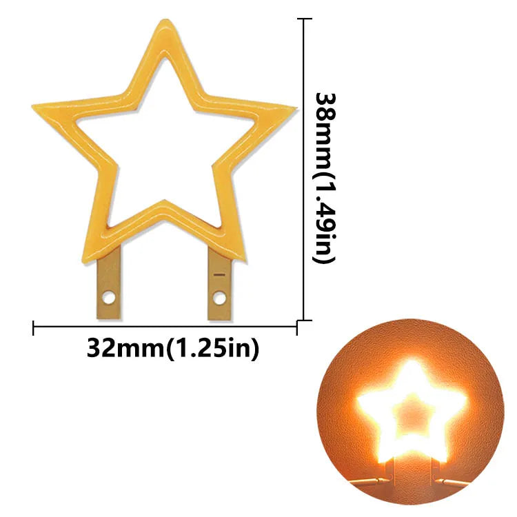 lampe décorative led forme étoile animaux animaux animaux motifs géométriques lumière d'ambiance moderne colorée