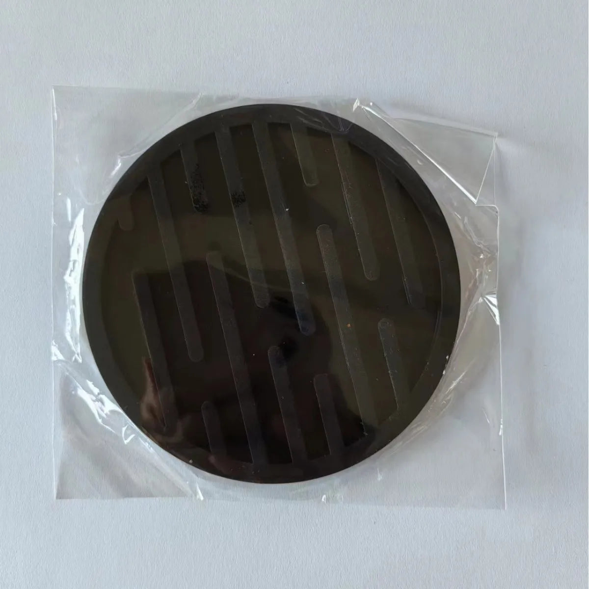coasters silicone rayés moderne bleu gris noir orange beige marbre