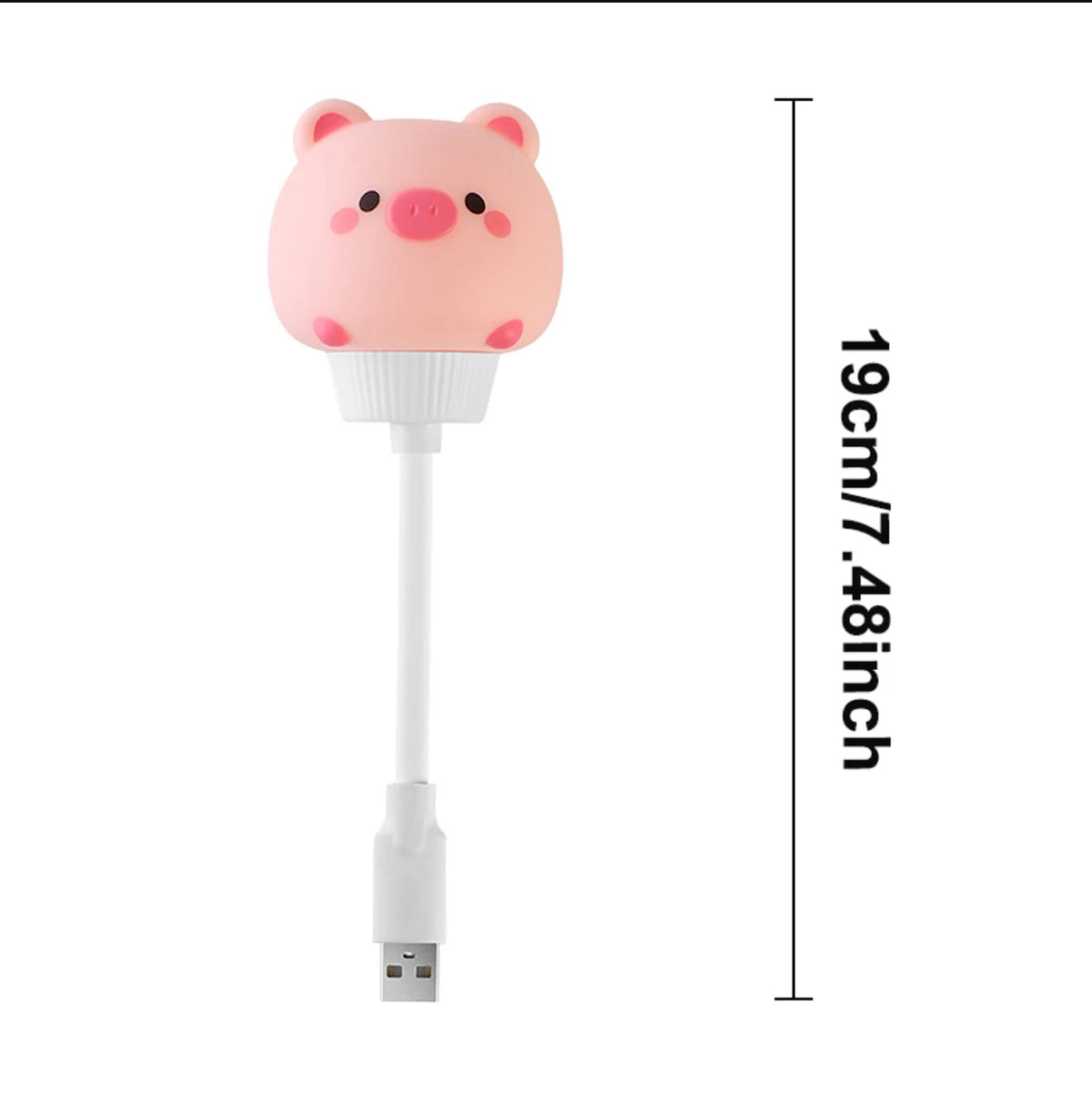 veilleuse usb animée cartoon ours poussin lapin chambre enfant blanc rose jaune gris