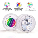 ampoules led sous marines 16 couleurs transparentes opalescentes piscine télécommande moderne