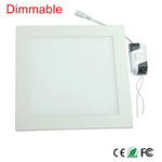 panneau led carré encastré blanc mat moderne intensité variable lampe intérieur aluminium