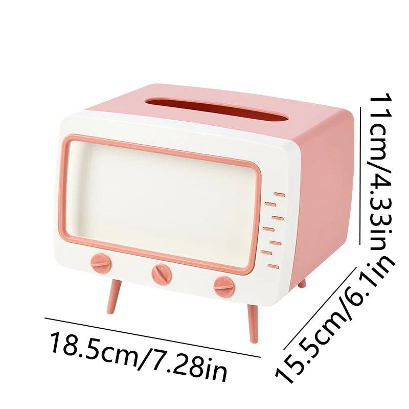 boîte mouchoirs moderne motif animalours papier toilette rangement rose vintage cartoon