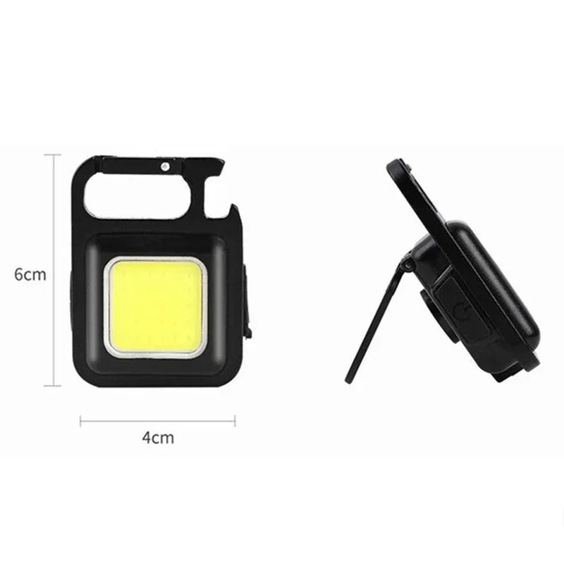 lampe torche rechargeable led portable pratique clip noir compactextérieur camping