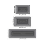 tapis sol gris moderne antidérapant polyester pile désossée lavage machine main intérieur cuisine porte