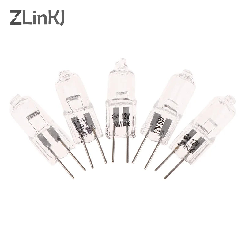 ampoules halogènes led transparentes opalescentes base g4 classiques 5w 10w 20w 35w 50w 2900k