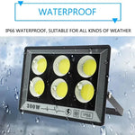 projecteur led ip66 étanche noir moderne clips câbles 50w 100w 300w 400w 500w
