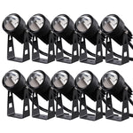 projecteur led moderne étanche noir ip65 3w 4000k aluminium flux lumineux 249paque