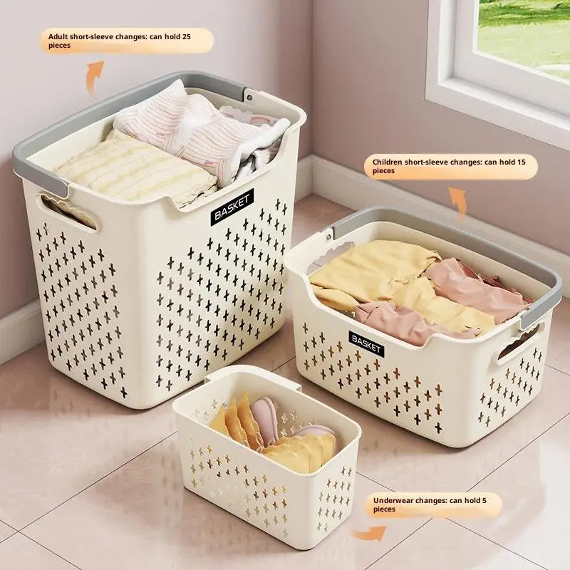 panier linge gris clair moderne poignées capacité grande rangement chambre bain pratique