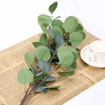Branche artificielle feuilles soie vert naturelle exposition extérieure décoration jardin mariage 90cm 40feuilles